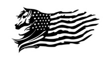 Horse American Flag Sticker Decal Car Truck Laptop Tumbler Trailer Distressed Horse American Flag Sticker Decal Car Truck Laptop Tumbler Trailer Distressed