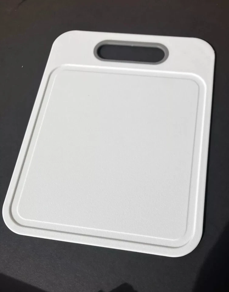 Cutting Board 8.5x11" White Cutting Board with Grips Cooking Concepts Pack of 2 - Image 4 of 4