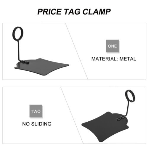 5PCS Price Tag Holder Metal Bakery Label Holder Supermarket Price Tag Clips - Picture 8 of 12