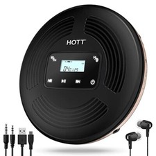 HOTT Portable CD Player with Bluetooth and FM Transmitter,Portable 903TF