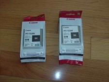 2014 GENUINE LOT 2 Canon PFI-102BK 130ml BLACK INK TANK IPF500 IPF600 IPF700 NEW
