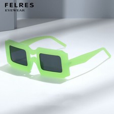 Square Thick Frame Personality Sunglasses Unisex Fashion Party Shade Glasses New