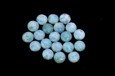 GENUINE LARIMAR 10mm Round Flat Back UNDER WHOLESALE  LOT OF 20 STONES 