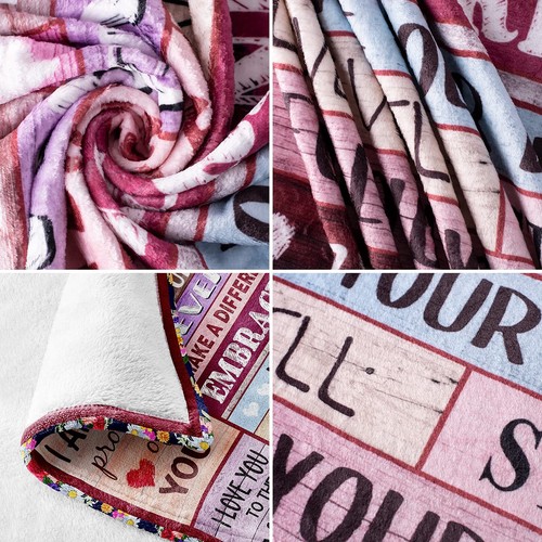 Blanket Gifts for Wife Romantic Anniversary Birthday Gifts for Wife Her I Lov... - Picture 7 of 9