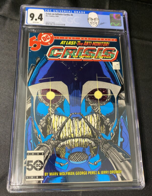 Crisis on Infinite Earths #6 CGC 9.4 1st App Anti-Monitor & Peace Maker in DC