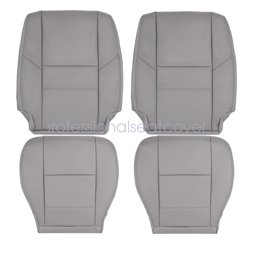 Серый кожаный чехол на сиденье снизу сверху для водителя и пассажира Toyota Sequoia 2000-2007 годов выпуска - Изображение 3 из 4