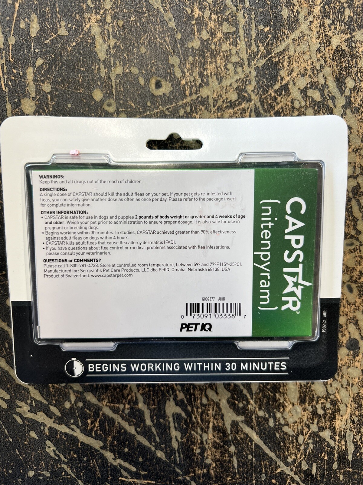 Capstar for Dogs over 25 lbs (6 Tablets ) Oral ( nitenpyram ) Green