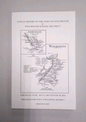 Annual Report of the Town of Winchester & School District FY 2013-2014. PB, VG