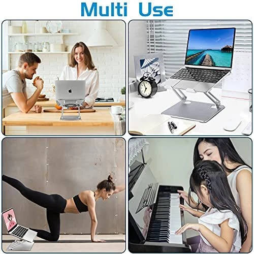 Cooling Laptop Stand with Adjustable Height and Foldable Design
