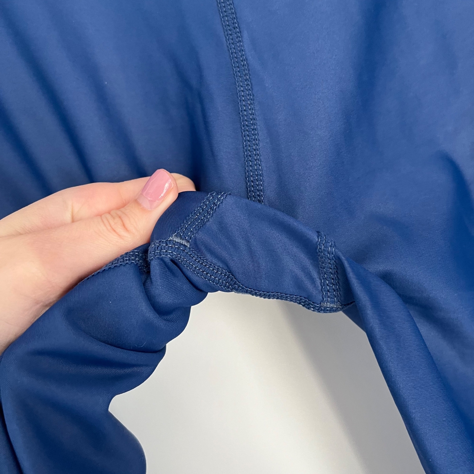 ZYIA Active Solid Blue Stretch Pull On High-Rise … - image 8