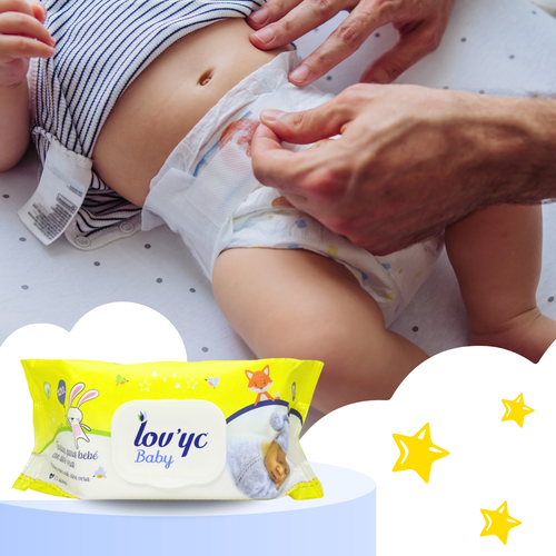 Lovyc Aloe Vera Baby Feuchttücher - weiche & sanfte Pflege, 120 Stück (3er Pack) - Bild 5 von 7