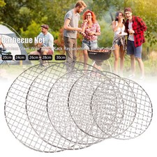 Picnic Stainless Steel Barbecue Round Grill Mesh Wire Net Racks Grid Grate BBQ