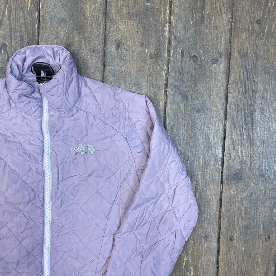 The North Face Puffer Jacket Womens Full Zip Lightweight Ski Coat, Purple Small image 2