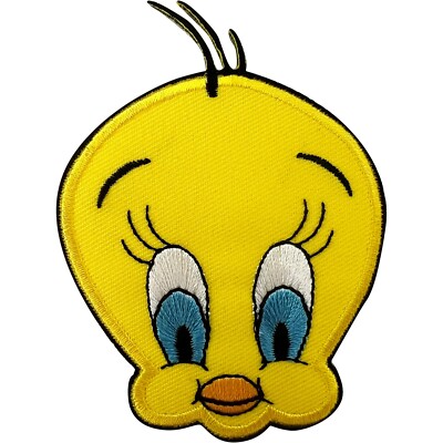 Looney Tunes Tweetie Kuchen Aufnäher Bügeleisen Nähen Kleidungstasche Handwerk bestickt Abzeichen