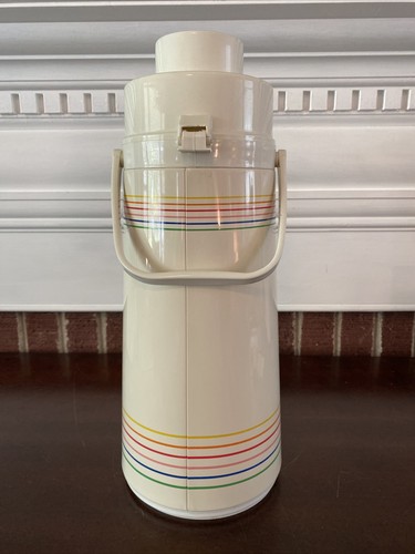 Phoenix Rainbow Stripe Vintage Thermal Coffee Air Pot - Picture 4 of 12