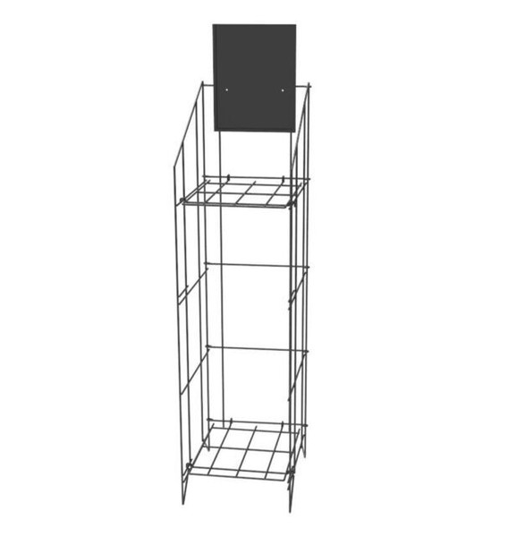 Fixture Displays Bulk Newspaper Wire Rack Magazine Stand (1112912) for