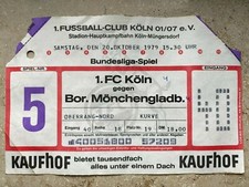 Ticket Eintrittskarte 1. FC Köln - Bor. Mönchengladbach Derby 79/80 1.Bundesliga