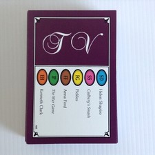 TRIVIAL PURSUIT - TV EDITION (1992) - RARE - 50 QUESTION CARDS TRIVIA, QUIZ GAME