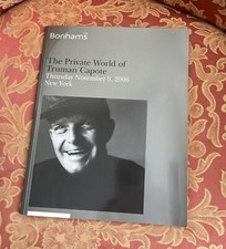 Bonham’s Auction Catalog The Private World Of Truman Capote