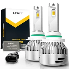 Lasfit Switchback LED Fog Light Bulbs 9145 9140 H10 Amber 3000K White 6000K 2x