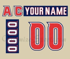 San Diego Gulls Customized Number Kit For 2018 Military Uniform