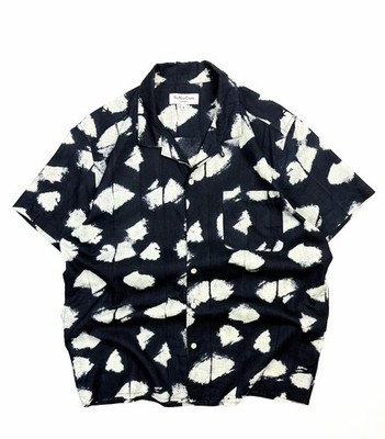 YMC You Must Create Malick Short Sleeve Aloha Shirt Abstract Print Cotton Mens M