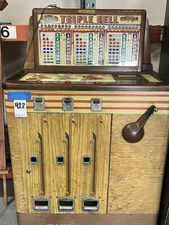 1946 Bally Triple Bell Console Slot Machine