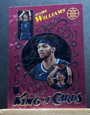 2021-22 Panini Illusions ZIAIRE WILLIAMS King of Cards #35 Pink #'d /25 (RC)