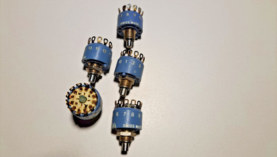 Nagra III or IV ELMA 01-1123 Rotary Selector Switch 12 Positions 1 Pole 30° NOS