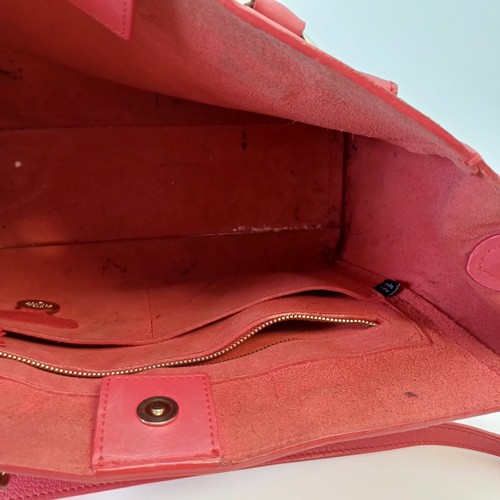 Mulberry Small Willow in Poppy Red Leather Gold Hardware Top Handle Shoulder Bag - Picture 16 of 24