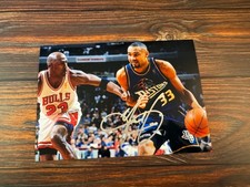 Grant Hill NBA Autogramm auf HG-Foto 18 x 13 cm - Auto - Hand-Signiert - TTM