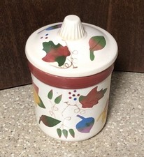 Hallmark Autumn Fall Leaves Porcelain/Ceramic Glazed Canister
