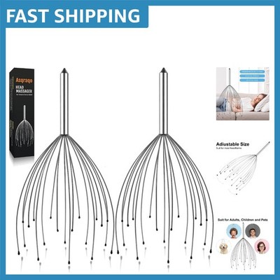 Hand-held Scalp Massager Set   20 Fingers for Deep Relaxation & Hair Stimulation