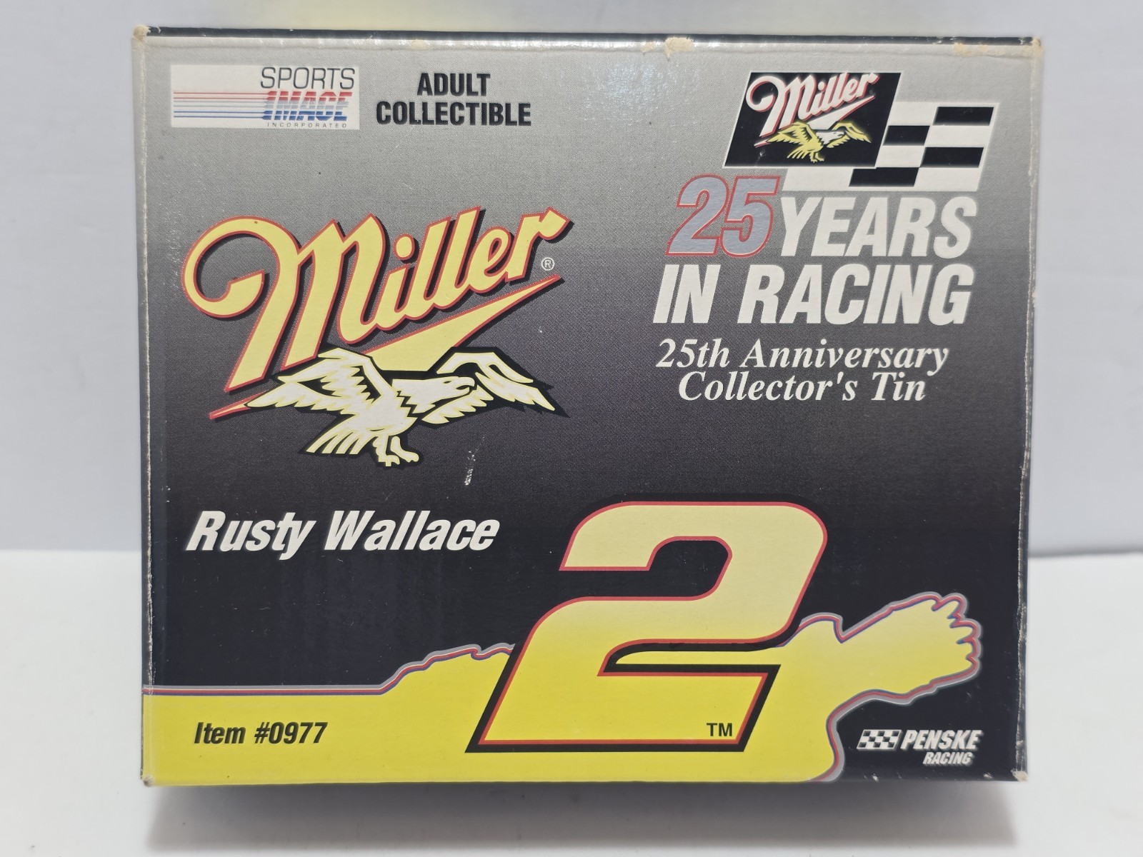 Rusty Wallace 25Th Anniversary Collectors Tin With Cars Inside NASCAR