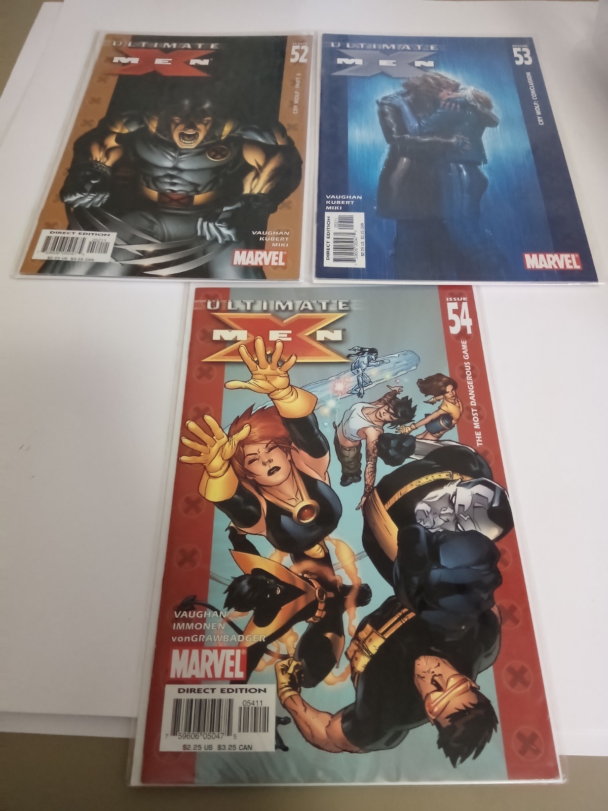Ultimate X-Men #52,#53 And #54 Marvel Comics, Good Condition 🔥🔥🔥