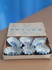 Tartlet Tin Swedish Fluted Mormatt Metal Tins 36PCS.(3281HOMT)Collectible NRB212