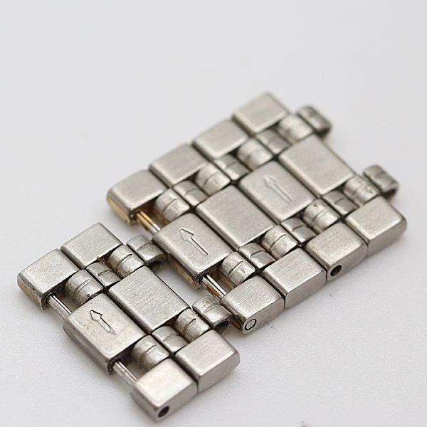 Gucci 6 Link 9000M Ladies Watch Band Bracelet Parts Gold Silver 16mm used Japan - Image 3 of 3