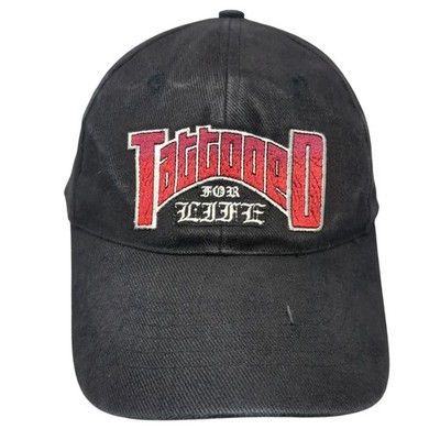 Tattooed For Life Baseball Cap Black One Size Adjustable Lightning Clothing