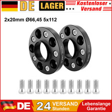 Spurverbreiterung 5x112 Ø66,45 für Mercedes 2x20mm Distanzscheiben Spurplatten
