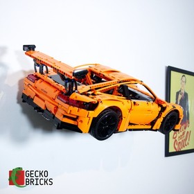 3D Printed Wall Mount for LEGO&reg; Technic Porsche 911 GT3 RS (Set 42056)