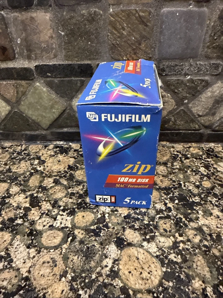 Lote de 5 discos Fuji Fujifilm Zip 100 MB formateados Mac sellados de fábrica Foto 2 de 4