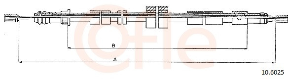 Cofle Handbremsseil Bremsseil Hinten Links Passend FüR Peugeot 306 SchräGheck-image