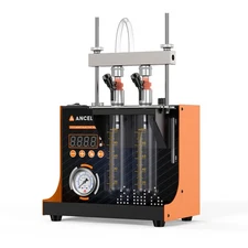 JC200 Car Fuel Injector Tester Cleaner 2-Cylinder Spray Nozzle Cleaning Machine