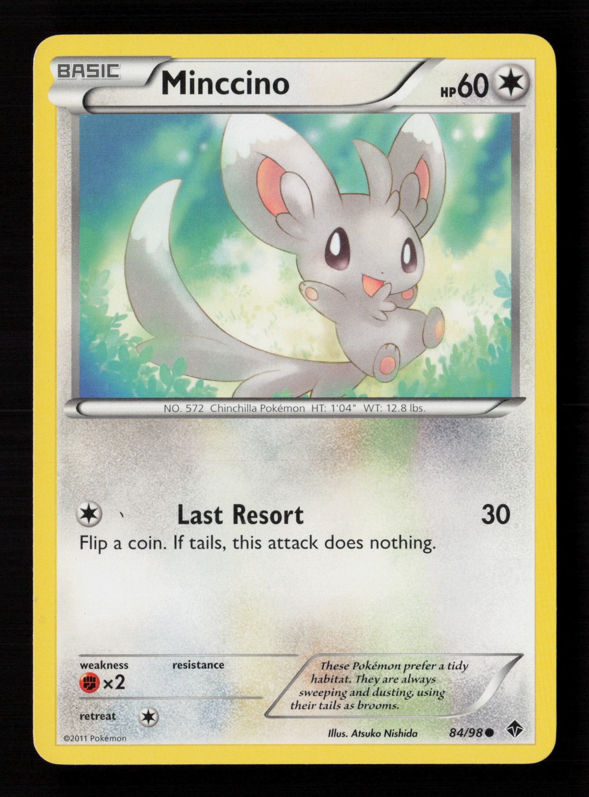 Minccino 84/98 Emerging Powers Pokemon Card -A5