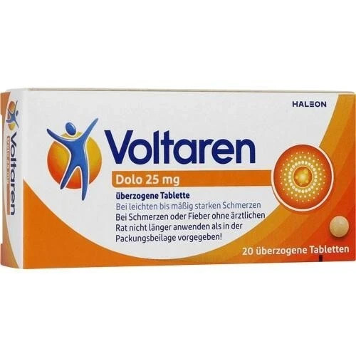 VOLTAREN Dolo 25 mg überzogene Tabletten 20 St PZN 00927263