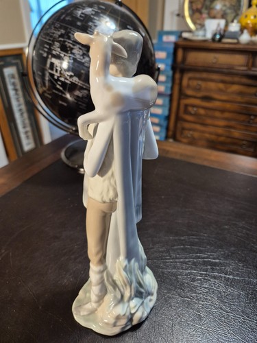Lladro Shepard Boy with Goat #4506 Porcelain Figurine Spain 10.5" EX Condition - Picture 3 of 5