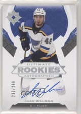 2019 Ultimate Collection Rookies /299 Tier 1 Autographed Jake Walman Auto 0x4a