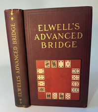 Elwell's Advanced Bridge J. B. Elwell 1904 Illustrated Gilt Playing Cards