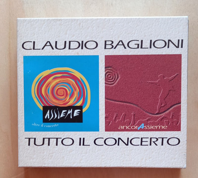 BOX 2 CDs CLAUDIO BAGLIONI Das ganze Konzert zusammen noch zusammen 1992 Columbia