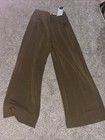 CALIA NEW Sandwash Scuba High Rise Wide Leg Pant Dark Khaki Olive Large — photo 1